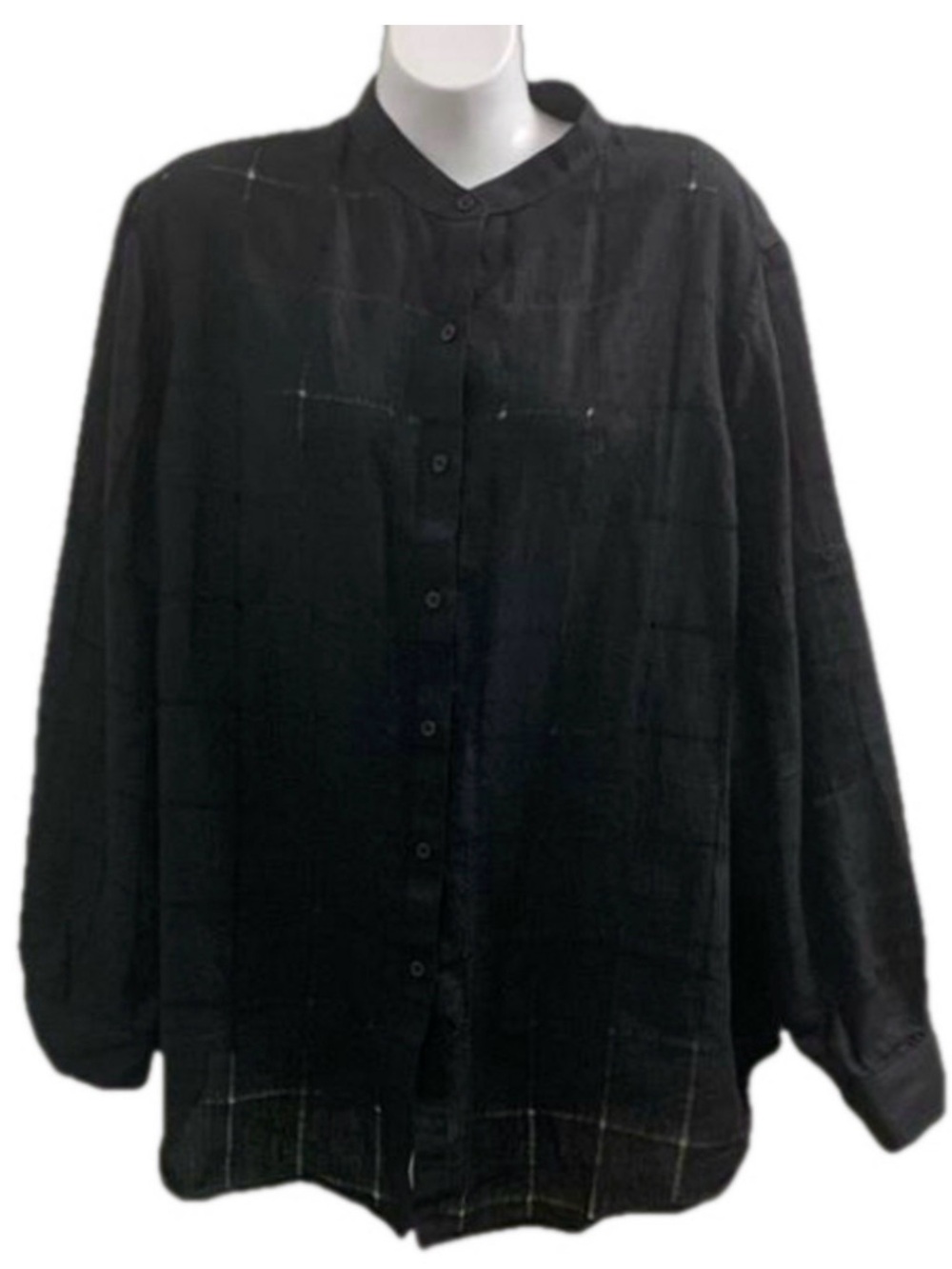 Lauren Ralph Lauren 100% Linen Plaid Button-Front Shirt — Size 1X - Picture 2 of 4